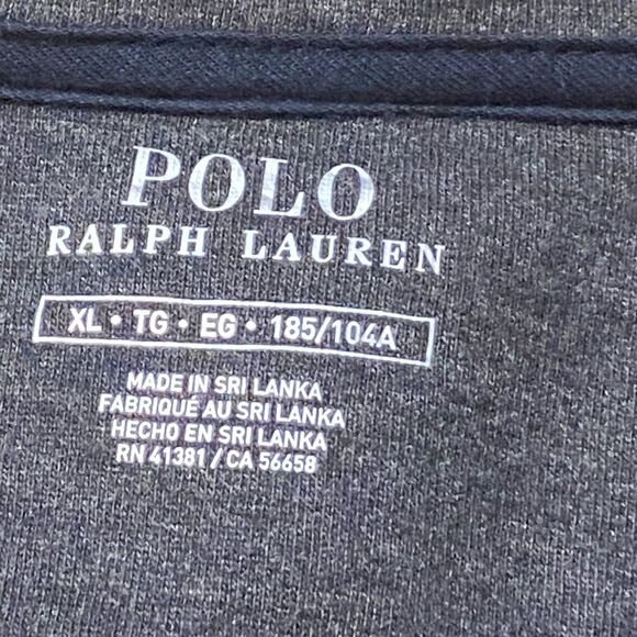 Polo Ralph Lauren Sweater Mens XL Navy 1/4 Zip Pullover Cotton/Viscose Casual - Picture 3 of 8